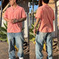 Pacific Pink Corduroy Button Up