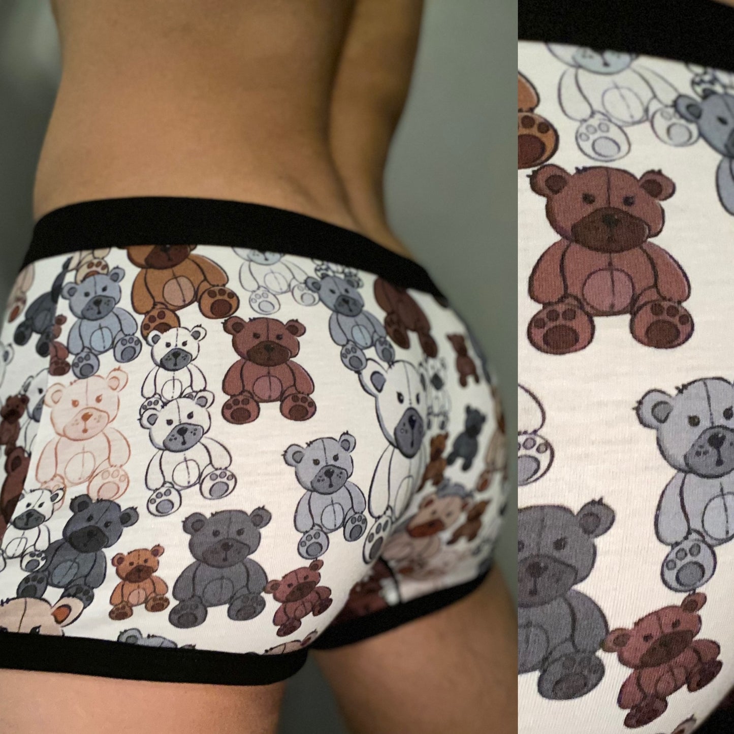 Bruin Bear White Boxer Briefs 🐻🤍