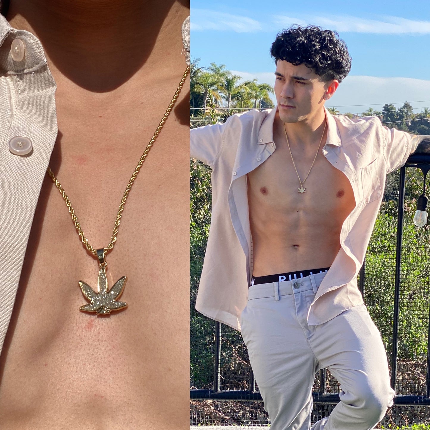 Golden High Flower 😶‍🌫️ Necklace, Tristan's Ice 🧊