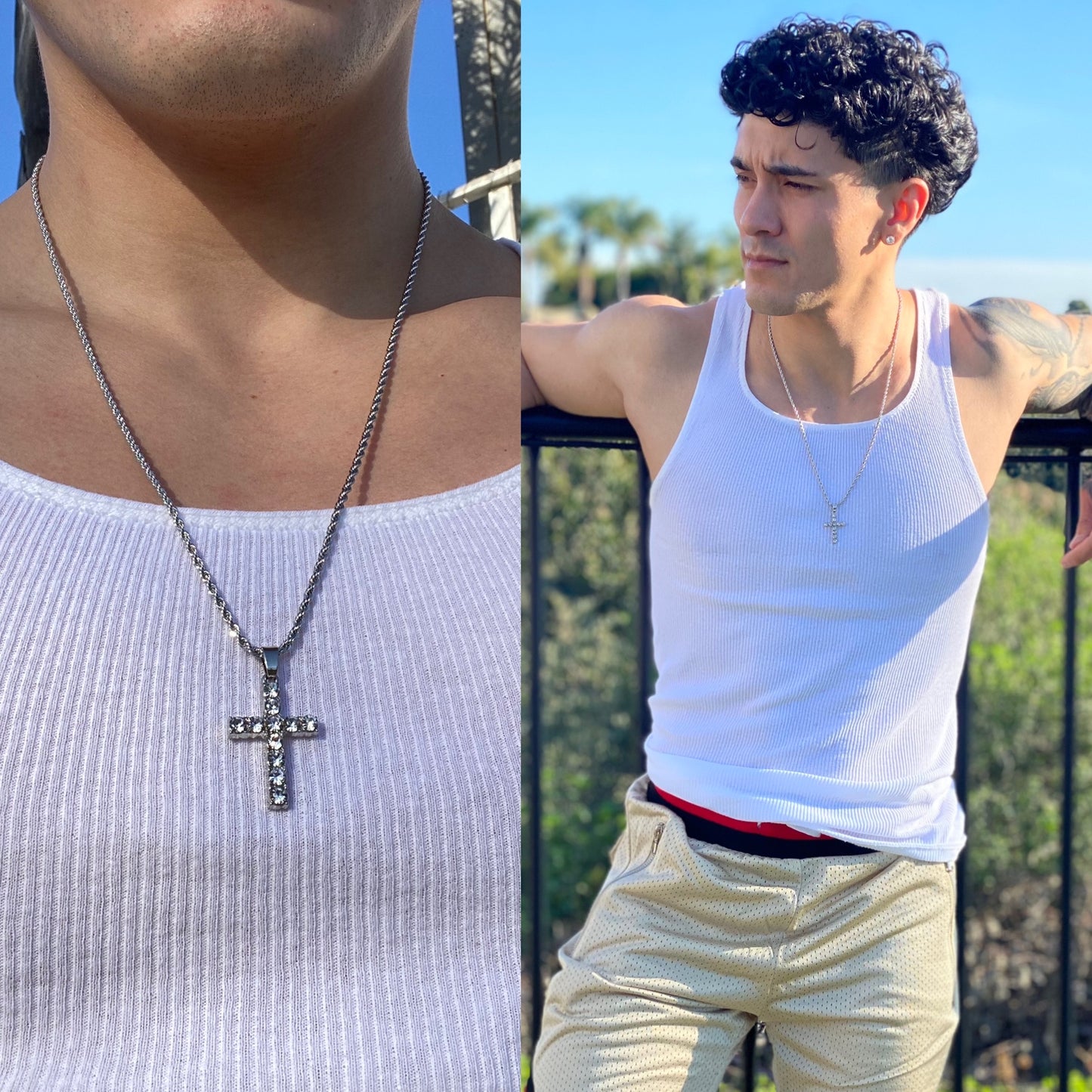 Silver Cross Necklace, Tristan's Ice 🧊