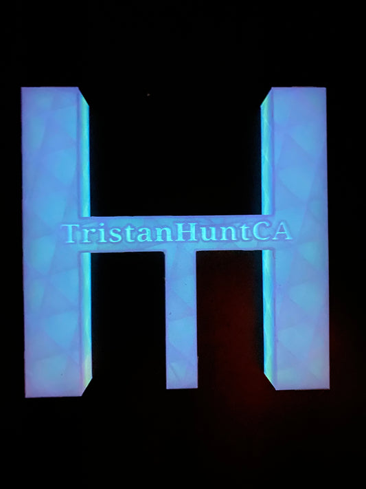 TristanHuntCA Glow in the Dark Logo Display